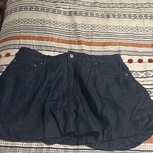 Dark Blue Denim Skirt